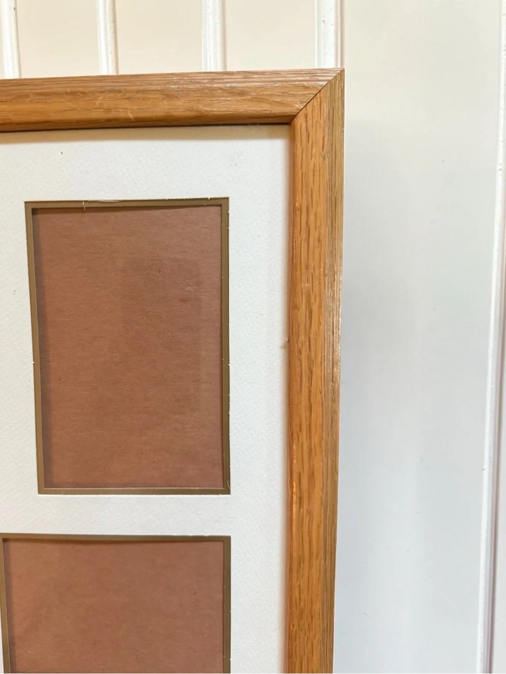 Vtg Solid Wood Collage Frame Gallery Wall Album Photo Picture Frame Holds 10